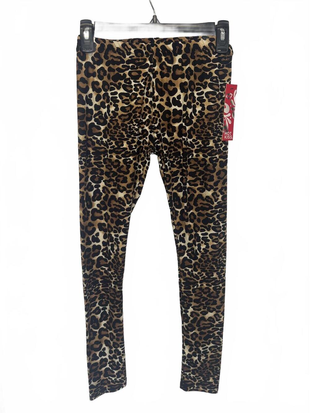 Leopard Print Leggings Ultra Soft by Hot Kiss Size XS/S 26" Inseam New with Tags